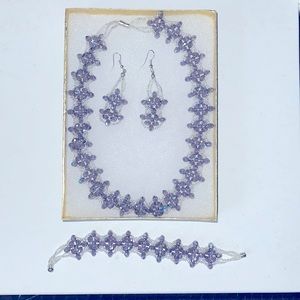 Lavender/Purple Jewelry Set